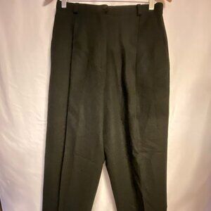 Vintage Norton McNaughton Black Lined Wool Trousers/Pants Size 12 Women's High